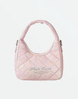 7th anniversary pink handbag - leather