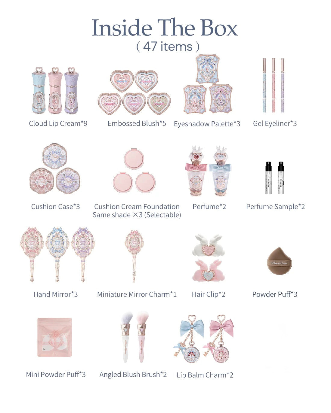 Bunny Garden full products (toute la collection 46 pieces) sans maison