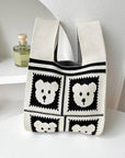 Tote bag Coréen tricoté fait main