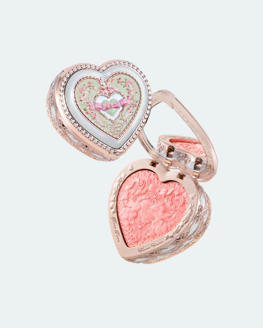 Bunny Garden Embossed Blush