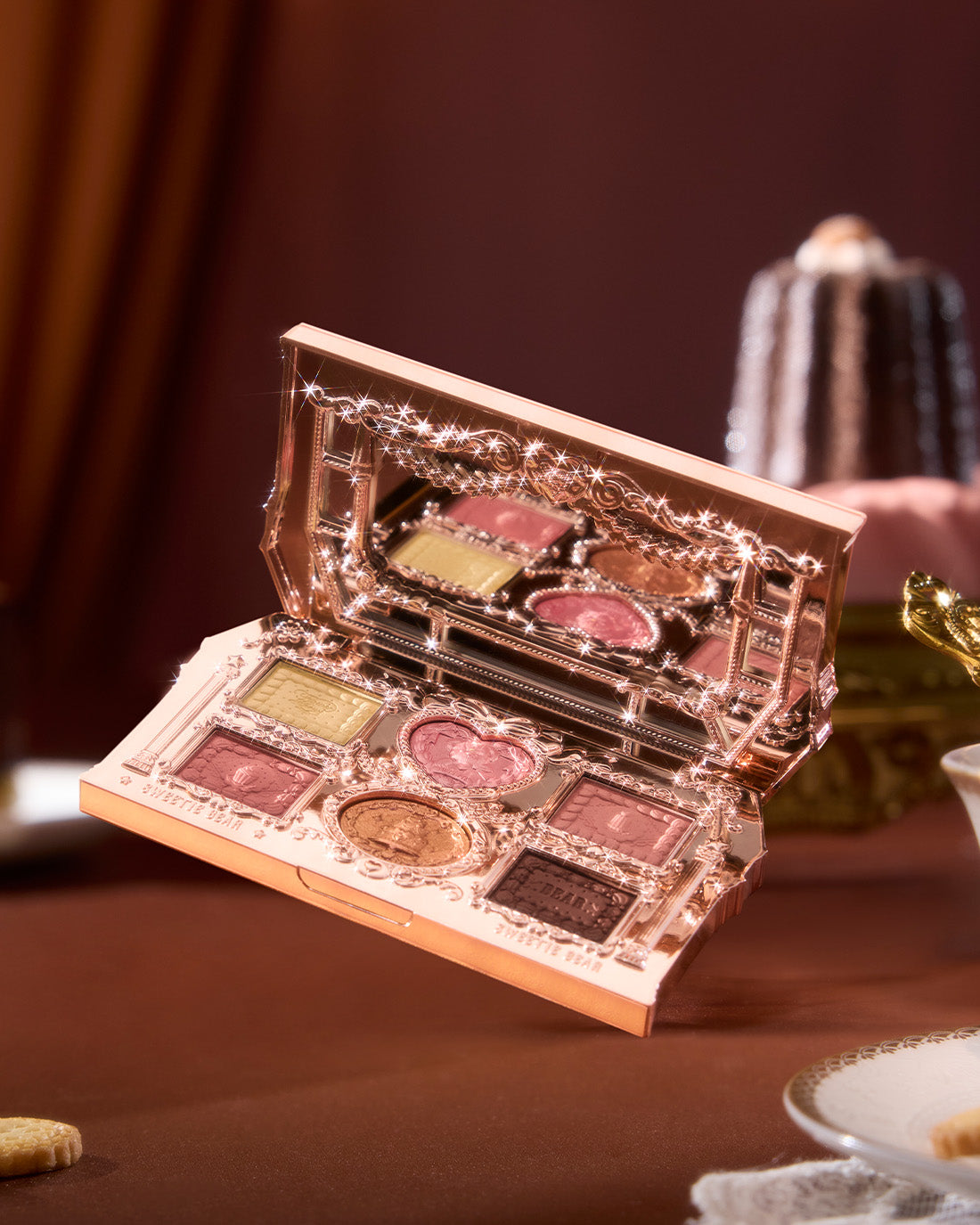 The Sweetie Bear 6-Color Makeup Palette - 02 strawberry milk