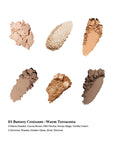 The Sweetie Bear 6-Color Makeup Palette - 01 Buttery croissant